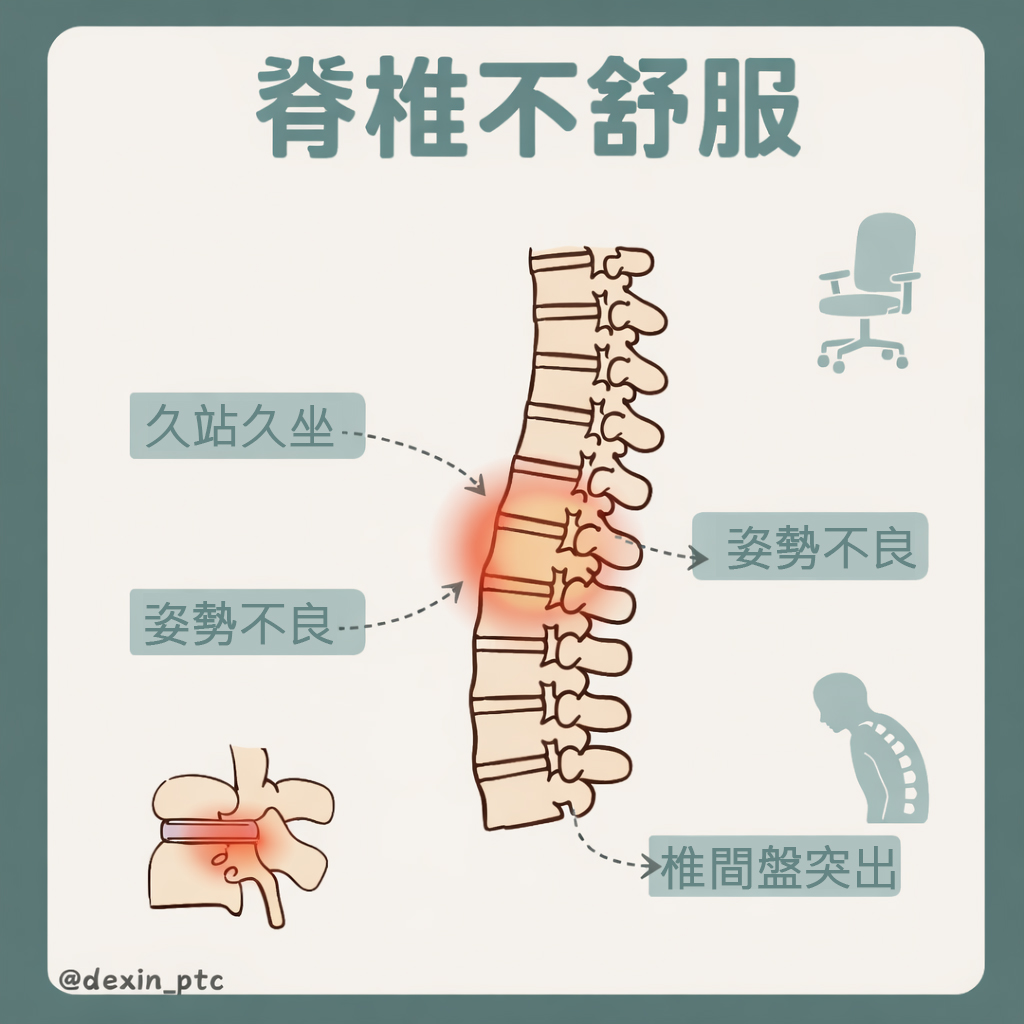 什麼是脊椎滑脫？有哪些常見症狀？｜德馨物理治療所 解析核心訓練與日常調理方式